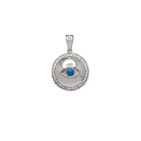 Round Evil Eye Pendant (Silver)