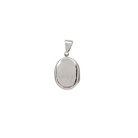 Plain Oval Locket Pendant (Silver)