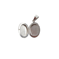 Plain Oval Locket Pendant (Silver)