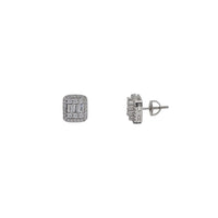 Zirconia Stud Earring (Silver)