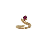Zirconia Snake Baby-Sized Ring (14K)