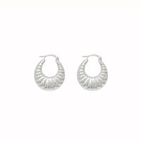 Croissant Hoop Earring (Silver)