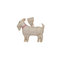 Zirconia Goat Pendant (14K)