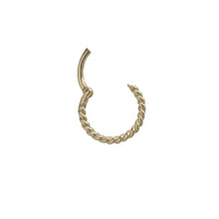 Twisted Hoop Nose Piercing (14K)