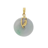 Jade Round Pendant (14K)
