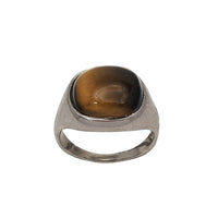 Tiger-Eye Signet Ring (Silver)