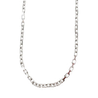Box Cable Chain Necklace (Silver)