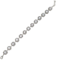 Zirconia Halo Bracelet (Silver)