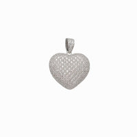 Heart CZ Pendant (Silver)