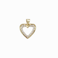 Heart CZ Pendant (Silver)