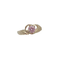 Baby-Sized/ Pinky CZ Heart Ring (14K)