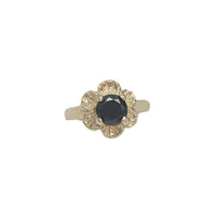 Baby-Sized/ Pinky CZ Flower Ring (14K)