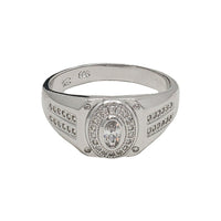 Zirconia Oval Ring (Silver)