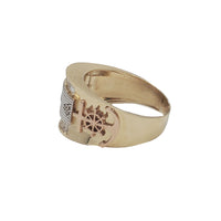 Zirconia Baguette Anchor Ring (14K)