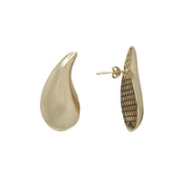 Teardrop Stud Earrings (14K)