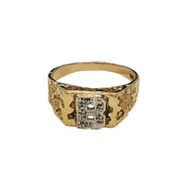 Initial Letter B Nugget Ring (14K)