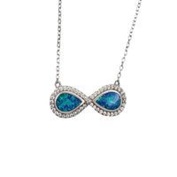 Cubic Zirconia Infinity Necklace (silver)