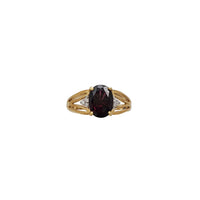 Diamond Garnet Ring (18K)