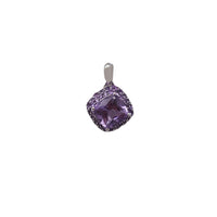 Square Amethyst Pendant (18K)
