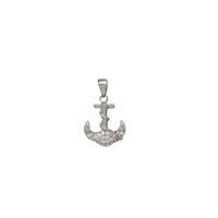 Mini Anchor CZ Pendant (Silver).