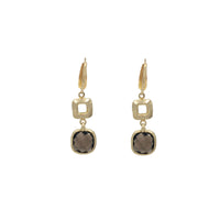 Smoky Topaz Dangle Earring(14K)