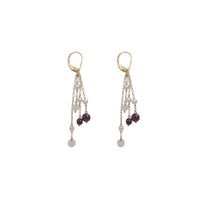 Stone Dangle Earrings (18K)