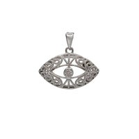 Textured Eye Pendant (14K)