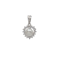 Zirconia Pearl Pendant (Silver)