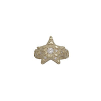 Diamond-Cut Star Nugget Star Ring (10K)