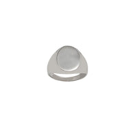 Oval-Shaped Signet Ring (Silver)