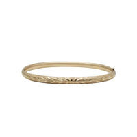 Diamond Cut Bangle Bracelet (14K).
