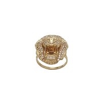 Zirconia Lion Head Ring (14K)