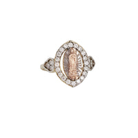 Tricolor Guadalupe Oval Filigree Ring (14K)