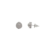 Round Stud Earrings (Silver)