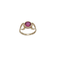 Zirconia Heart Baby/Pinky Sized Ring (14K)