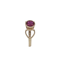 Zirconia Heart Baby/Pinky Sized Ring (14K)