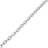 Zirconia Cable Link Bracelet (Silver)