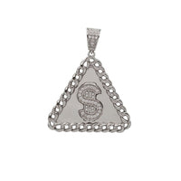 Triangle Dollar Sign Pendant (Silver)