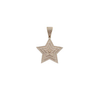 Iced-Out Star Pendant (14K)