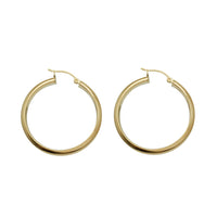 Plain Hoop Earrings (14K)
