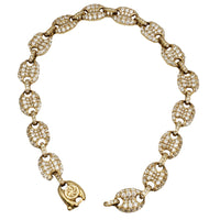 Iced-Out Puffy Mariner Bracelet (14K).