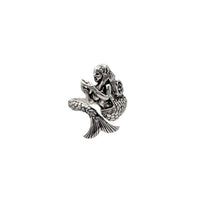 Antique-Finish Mermaid Ring (Silver)