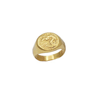Chinese Dragon Signet Ring (24K)