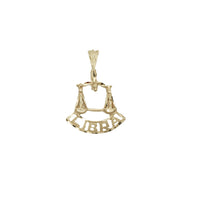 Libra Zodiac Sign Handcrafted Diamond Cut Pendant (14K).