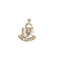 Scorpio Zodiac Sign Handcrafted Diamond Cut Pendant (14K).