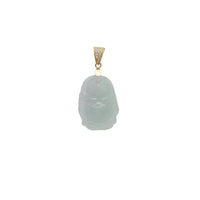 Standing Buddha Jade Pendant (14K)