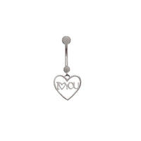 Heart Shaped Body Jewelry (Silver)