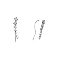 Zirconia Earrings (Silver)