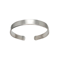 Plain Open Bangle Bracelet (Silver)