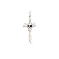 Skull and Bones Sword Pendant (Silver)